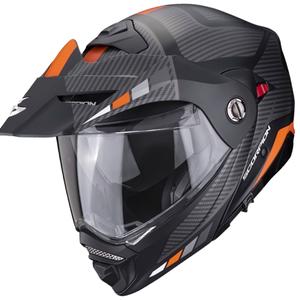 Casco moto SCORPION ADX-2 CAMINO nero-argento-arancio Saldi