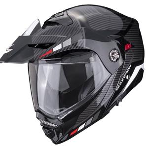 Casco moto SCORPION ADX-2 CAMINO nero-argento-rosso Saldi