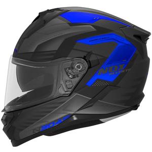 Casco integrale da moto NOX N304S CARVER nero opaco-blu