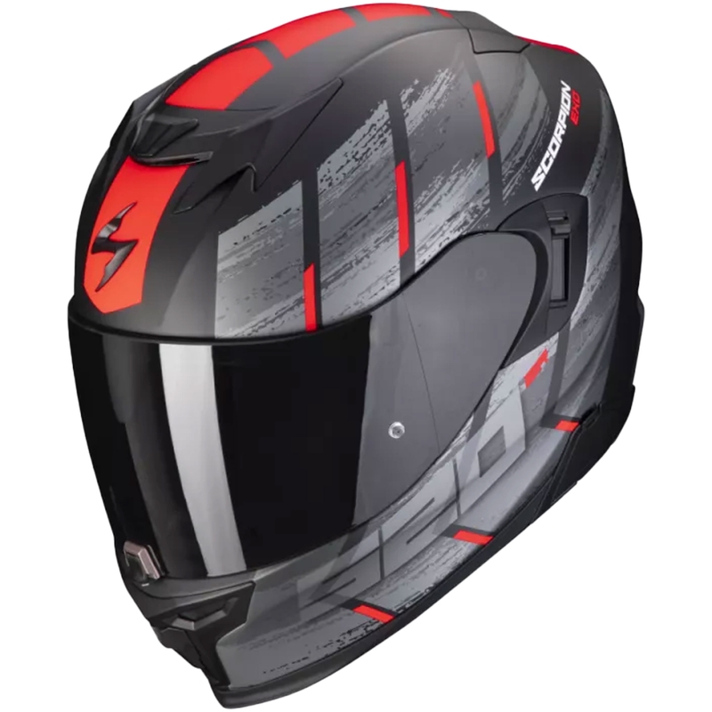 Casco moto integrale Scorpion EXO-520 EVO Air Maha nero-rosso Saldi