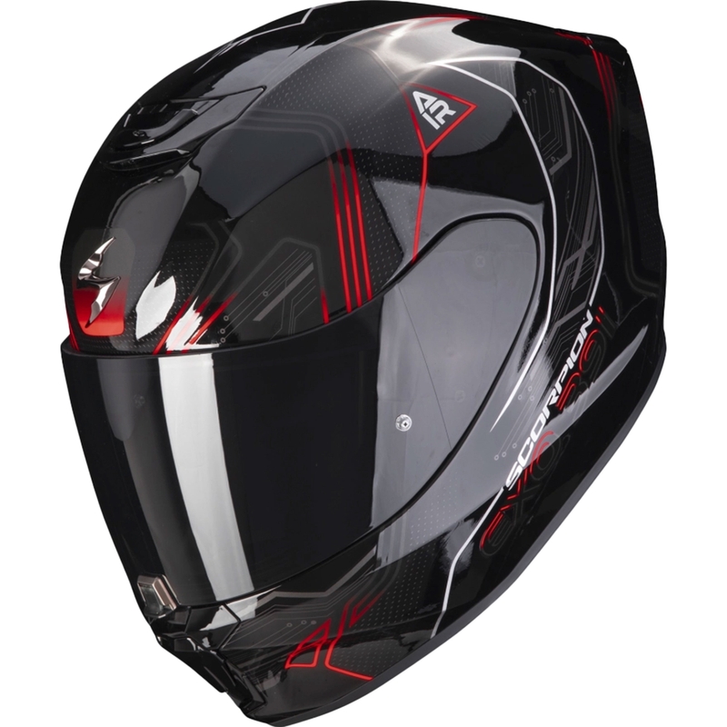Casco integrale Scorpion EXO-391 Spada nero-rosso neon