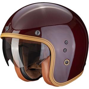 Casco aperto Scorpion Belfast Evo Carbon rosso lucido