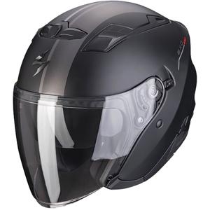 Casco aperto Scorpion EXO-230 SR nero-argento-rosso opaco
