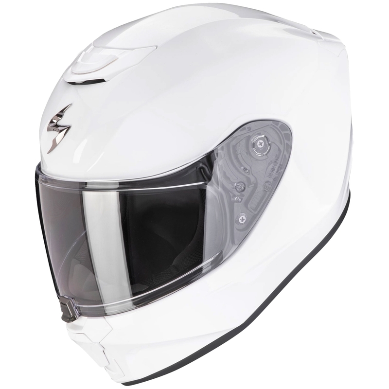 Casco integrale da moto per bambini Scorpion EXO-JNR AIR SOLID bianco
