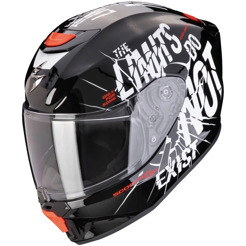 Casco da moto per bambini Scorpion EXO-JNR AIR BOUM bianco e nero