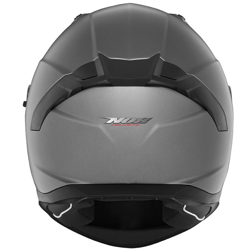Casco integrale da moto NOX N401, titanio opaco