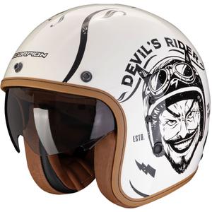 Casco moto aperto Scorpion Belfast Evo ROMEO crema-nero