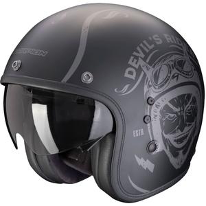 Casco moto aperto Scorpion Belfast Evo ROMEO nero-argento opaco