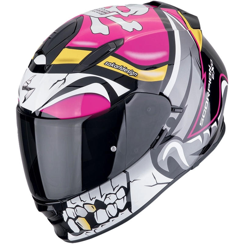 Casco integrale da moto Scorpion EXO-491 PIRATE rosa