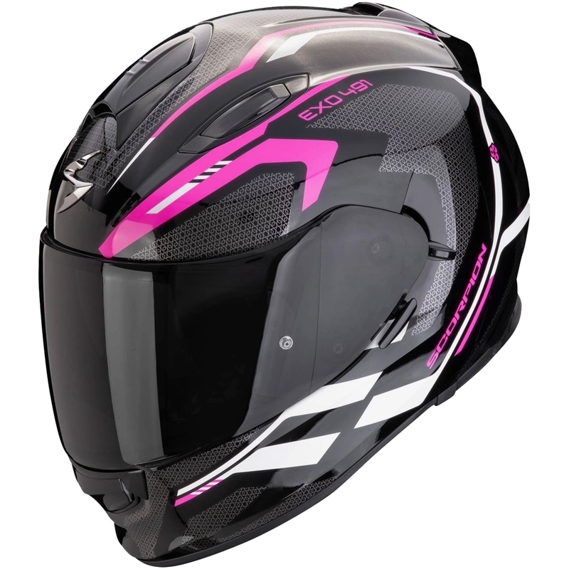 Casco integrale da moto Scorpion EXO-491 KRYPTA nero-rosa-bianco