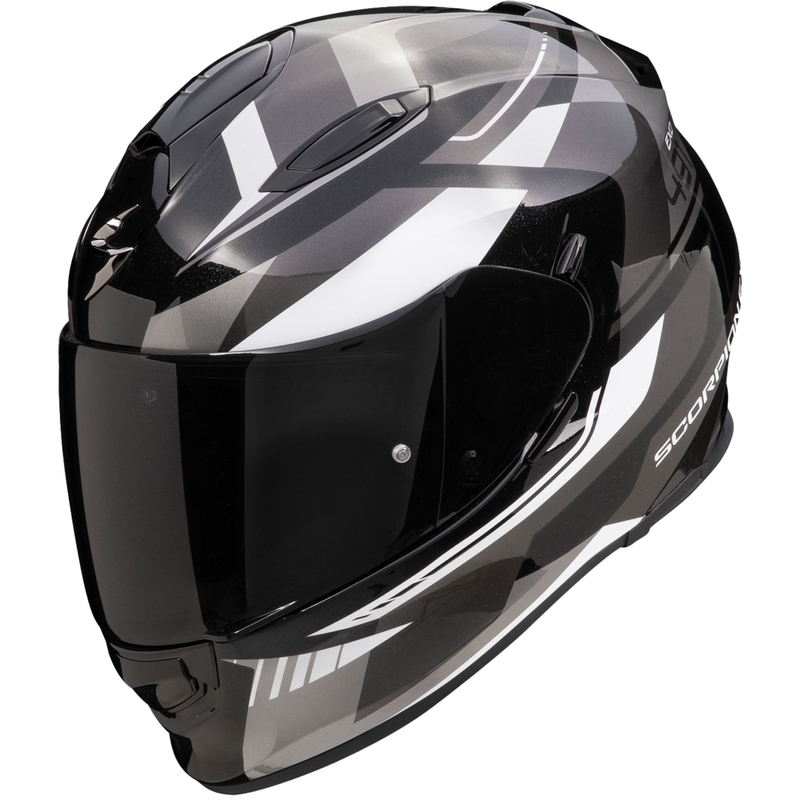 Casco integrale da moto Scorpion EXO-491 Abilis nero-grigio-bianco Saldi