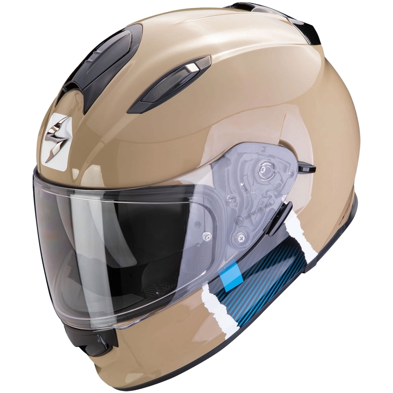 Casco integrale da moto Scorpion EXO-491 CODE blu sabbia