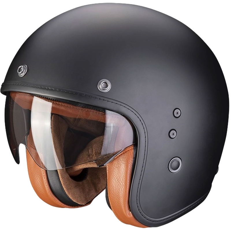 Casco aperto SCORPION BELFAST EVO LUXE nero opaco