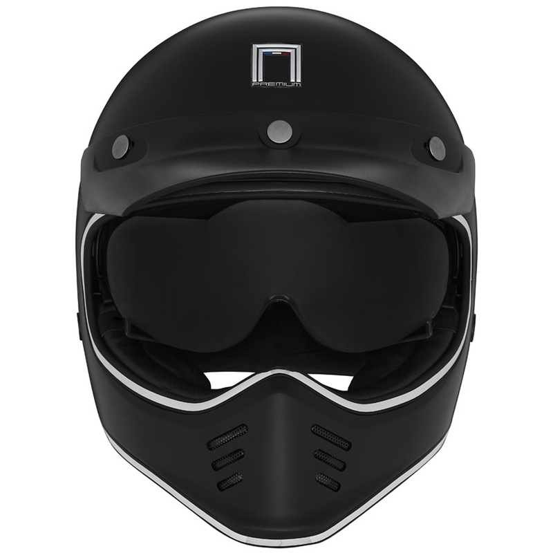 Casco integrale da moto NOX PREMIUM SEVENTY II nero opaco