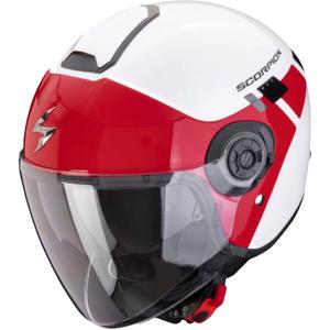 Casco aperto Scorpion EXO-CITY II Mall bianco-rosso