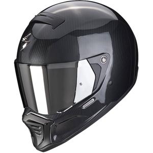 Casco moto integrale Scorpion EXO-HX1 Carbon SE Nero solido lucido