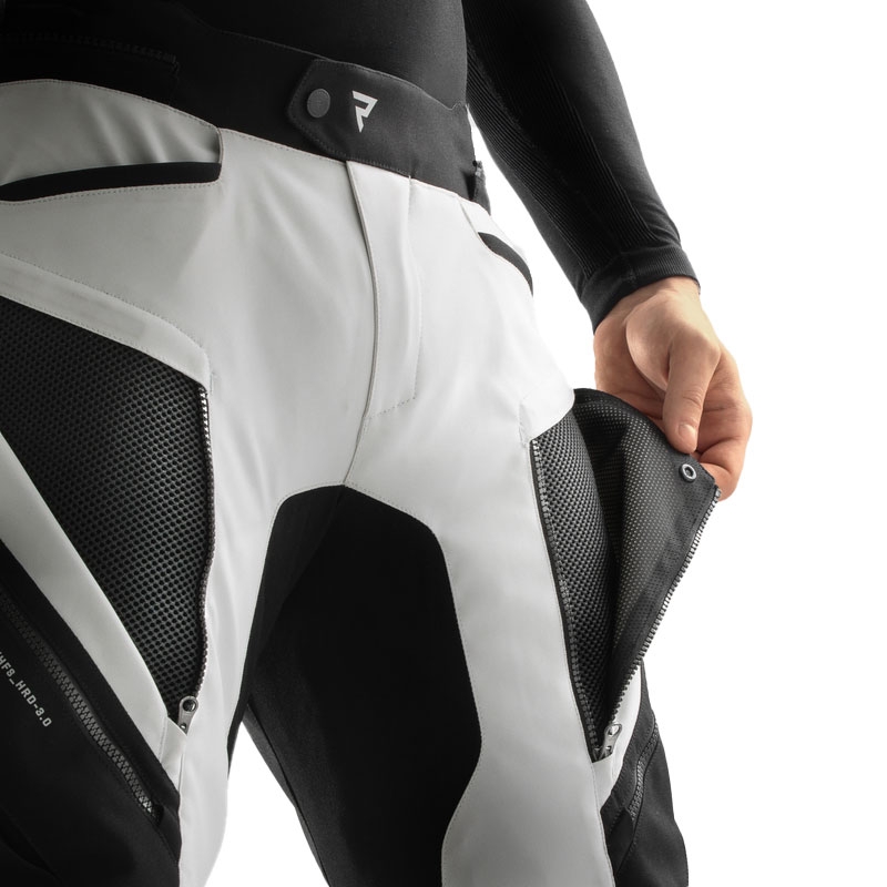 Pantaloni moto Rebelhorn Hardy 3.0 nero-grigio
