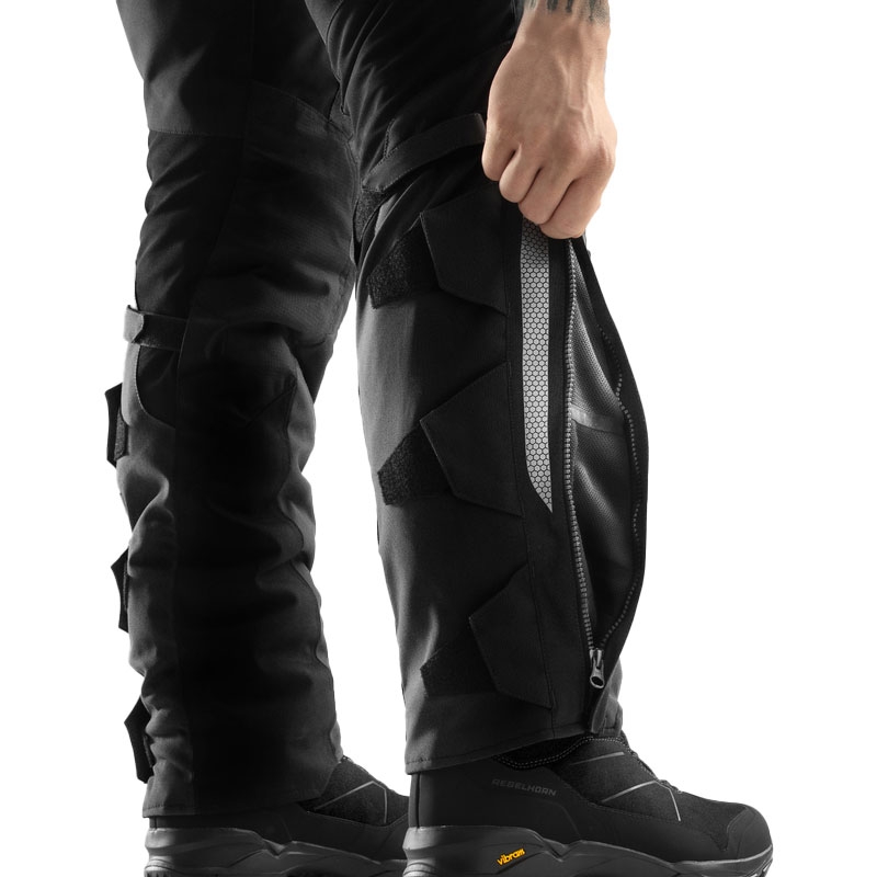 Pantaloni moto Rebelhorn Hardy 3.0 nero-grigio