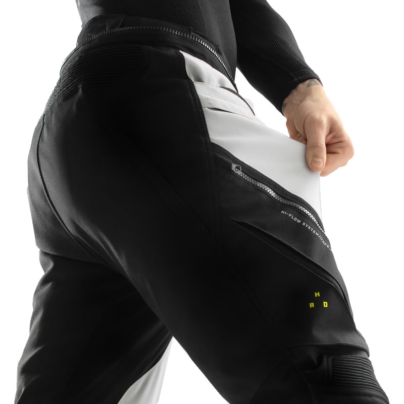 Pantaloni moto Rebelhorn Hardy 3.0 nero-grigio