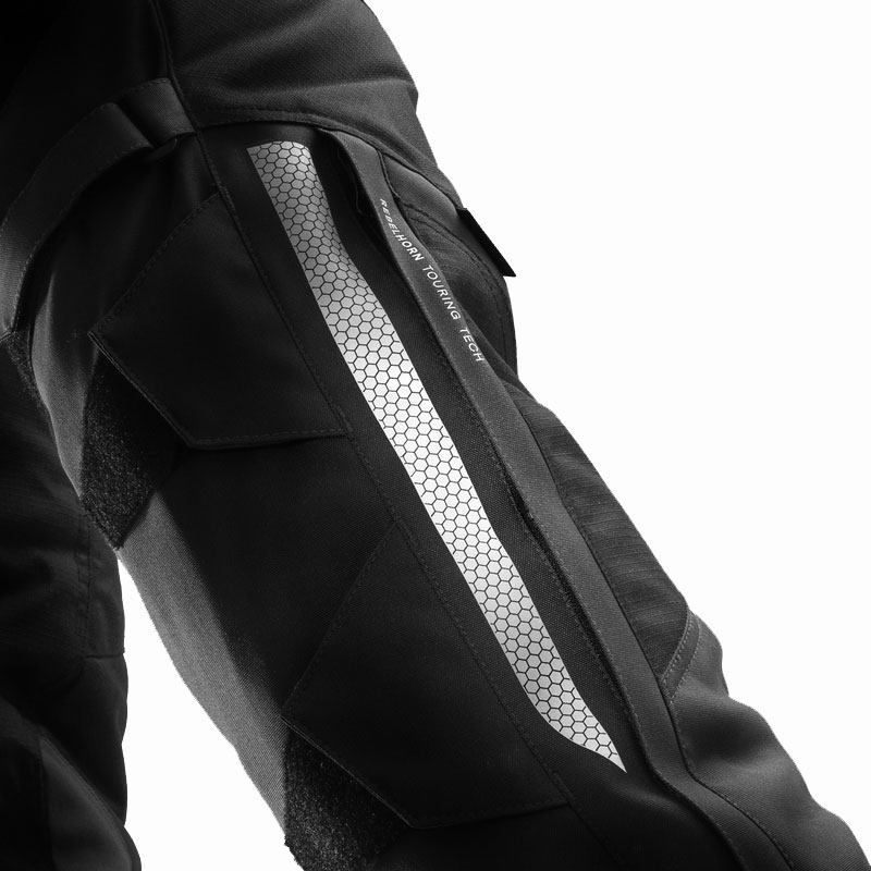 Pantaloni moto Rebelhorn Hardy 3.0 nero-grigio