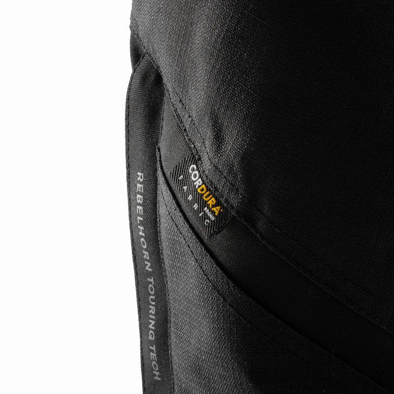 Pantaloni moto Rebelhorn Hardy 3.0 nero-grigio