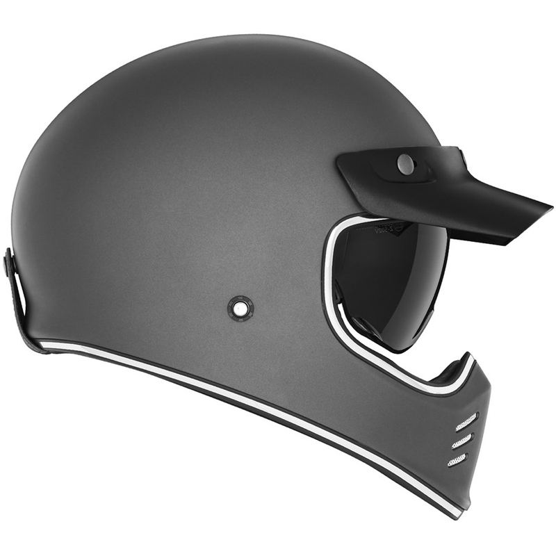 Casco integrale da moto NOX PREMIUM SEVENTY II, titanio