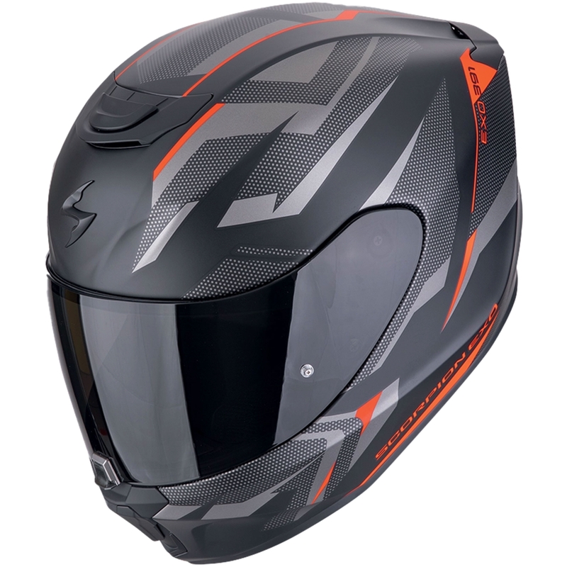 Casco integrale da moto Scorpion EXO-391 AAXO nero opaco-rosso