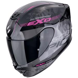 Casco moto integrale Scorpion EXO-391 AVA nero-rosa