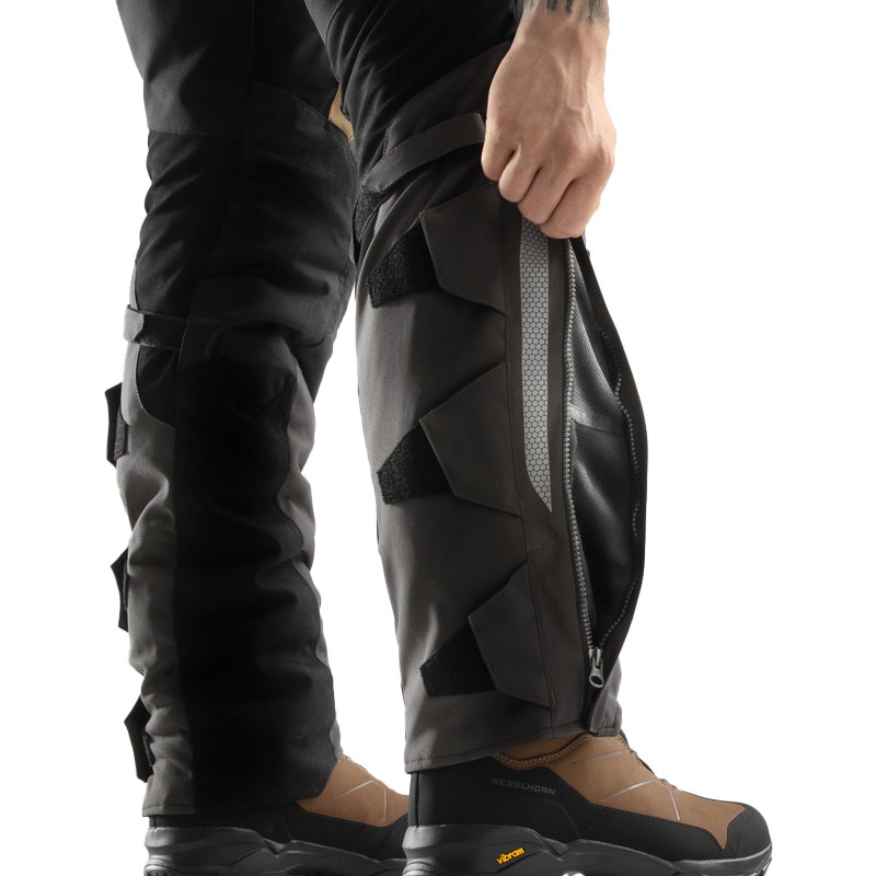 Pantaloni moto Rebelhorn Hardy 3.0 beige-grigio-rosso