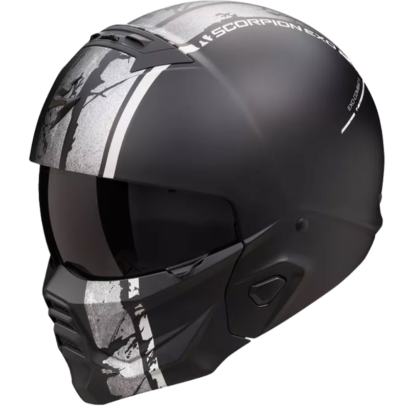 Casco modulare Scorpion EXO-COMBAT II LORD nero-argento opaco Saldi