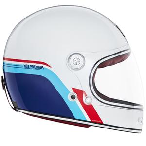 Casco integrale da moto NOX PREMIUM REVENGE bianco-blu-rosso