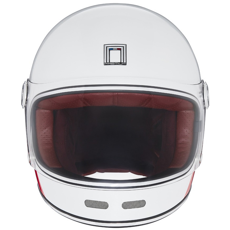 Casco integrale da moto NOX PREMIUM REVENGE bianco-blu-rosso