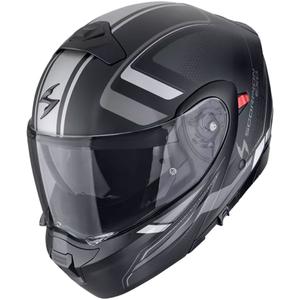Casco moto modulare Scorpion EXO-930 EVO ARDENS nero-argento opaco