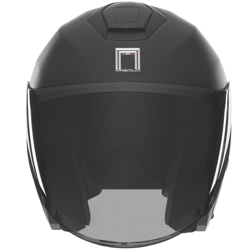 Casco moto jet NOX PREMIUM SPY nero opaco
