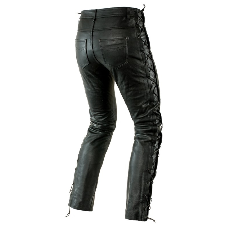 Pantaloni da moto pesanti Ozone con allacciatura