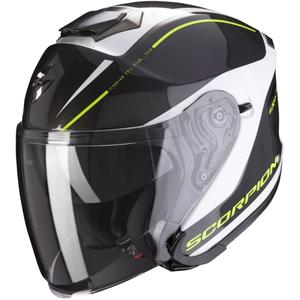 Casco aperto Scorpion EXO-S1 Shadow nero-bianco-giallo fluo