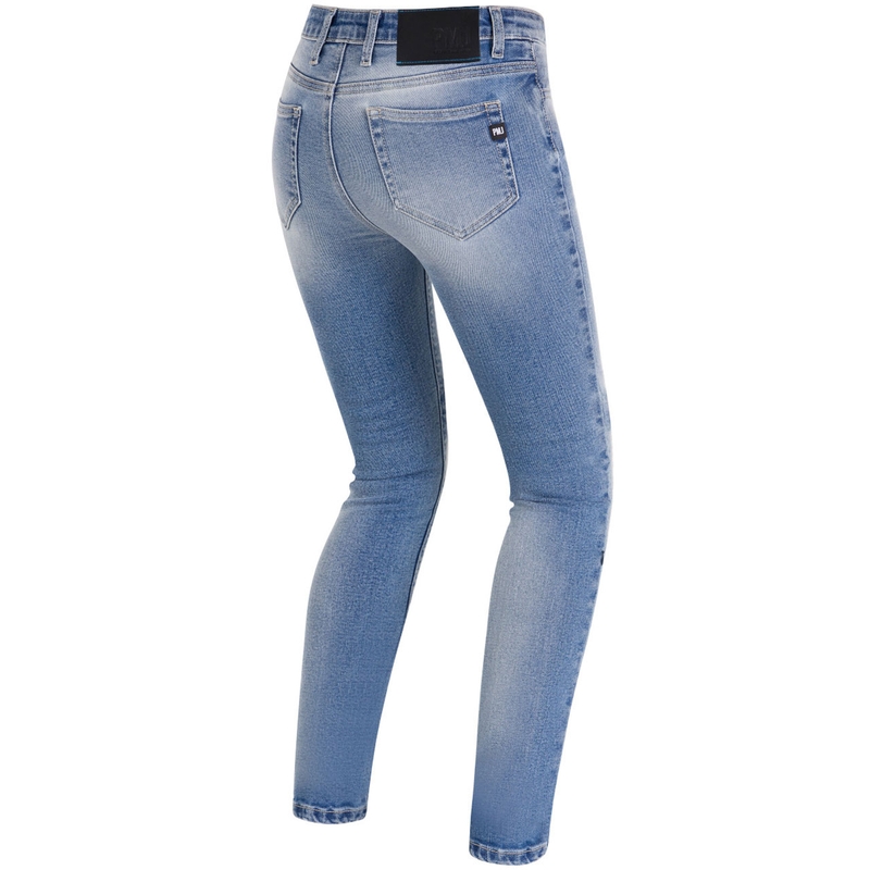 Jeans da motociclista donna PMJ Ginevra blu