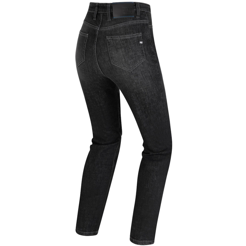 Jeans da motociclista donna PMJ Sara neri Saldi
