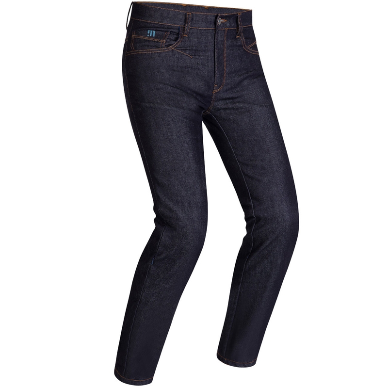 Jeans da motociclista PMJ Cruise Raw blu scuro Saldi