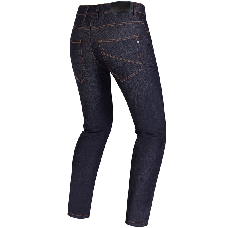Jeans da motociclista PMJ Cruise Raw blu scuro Saldi