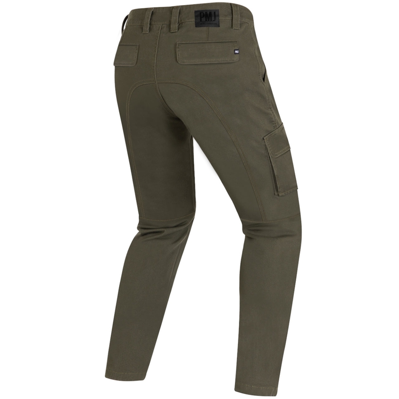 Jeans da motociclista PMJ Aviator Cargo color cachi