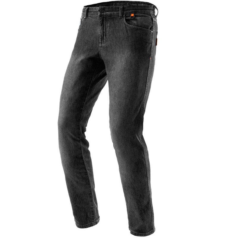 Jeans da motociclista Rebelhorn Bronco, nero lavato