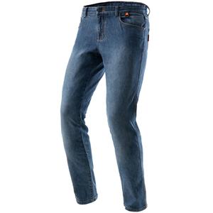 Jeans da motociclista estesi Rebelhorn Bronco blu lavato