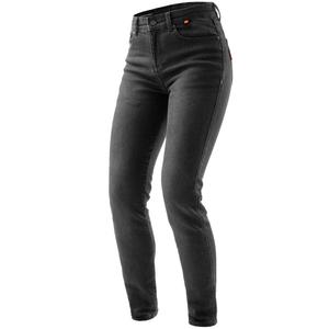 Jeans da motociclista da donna Rebelhorn Bronco nero lavato