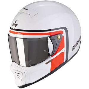 Casco moto Scorpion EXO-HX1 NOSTALGIA bianco-rosso-nero