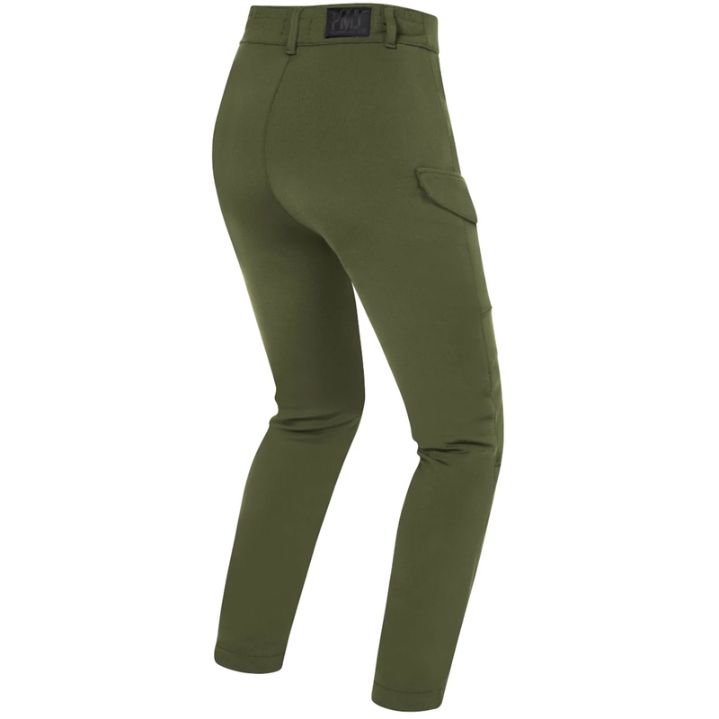 Jeans da motociclista da donna PMJ Sidney color cachi Saldi