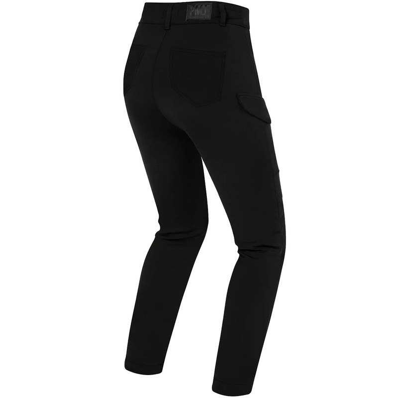 Jeans da motociclista da donna PMJ Sidney neri Saldi