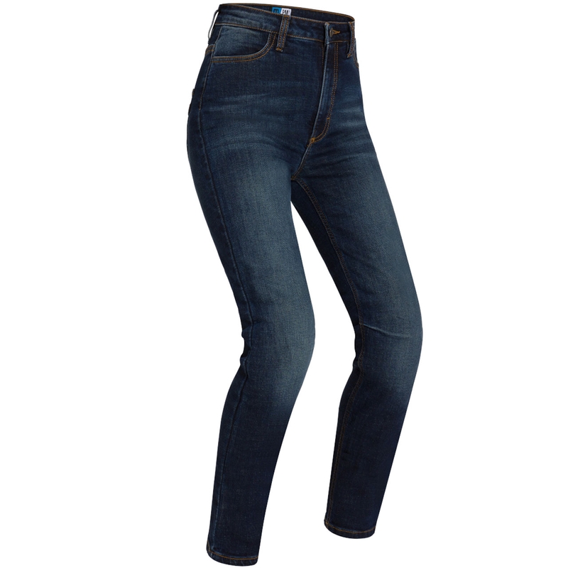 Jeans moto da donna PMJ Sara blu Saldi