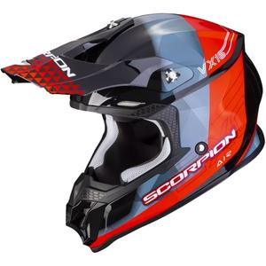 Casco da motocross Scorpion VX-16 EVO AIR GEM nero-blu-rosso