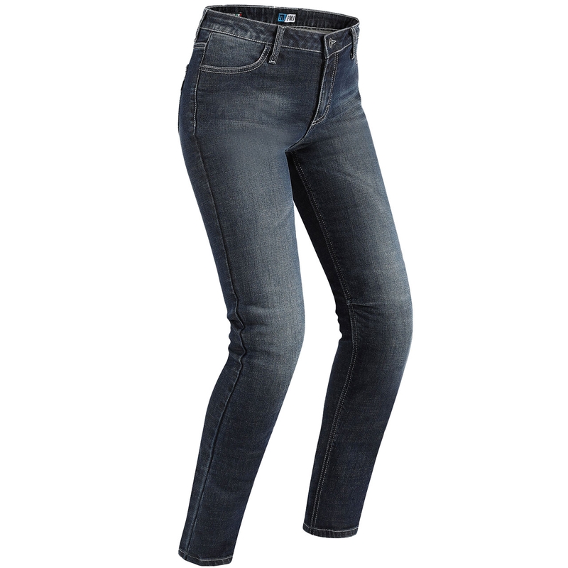 Jeans moto donna PMJ Rider Blu Saldi